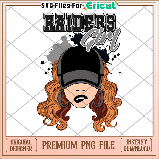 Raider Girl PNG Design for Cricut Projects, Perfect for Fans