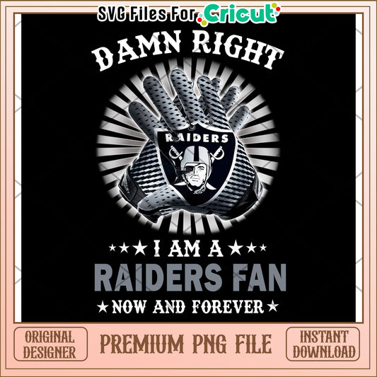 Raiders Fan PNG File, Perfect for Cricut and Instant Download