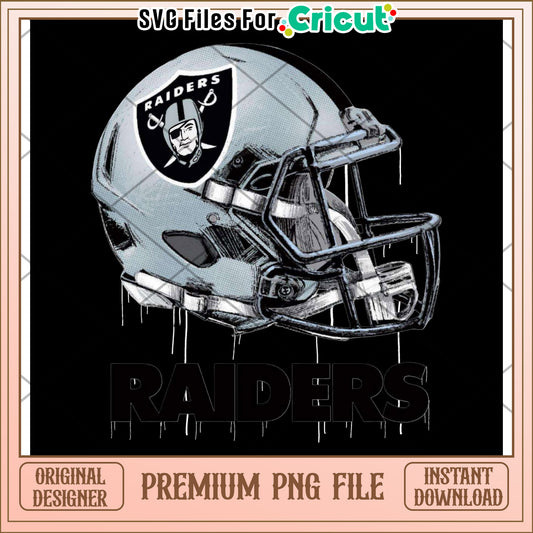 Raiders Football Helmet PNG File, Instant Download for Cricut