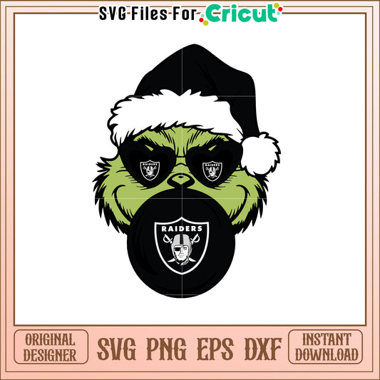 Raiders Grinch SVG Design