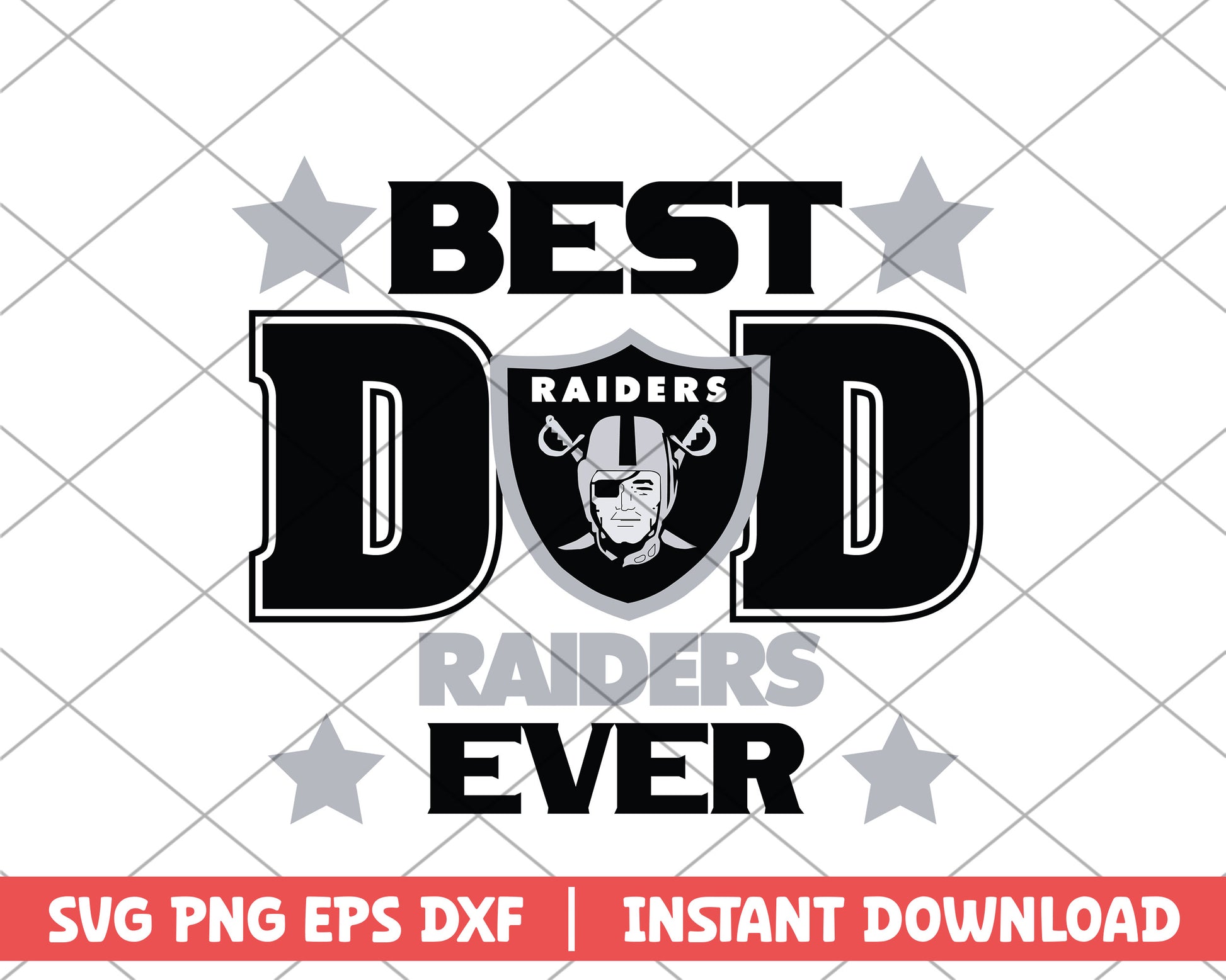 Raiders best dad ever svg, Las Vegas Raiders svg