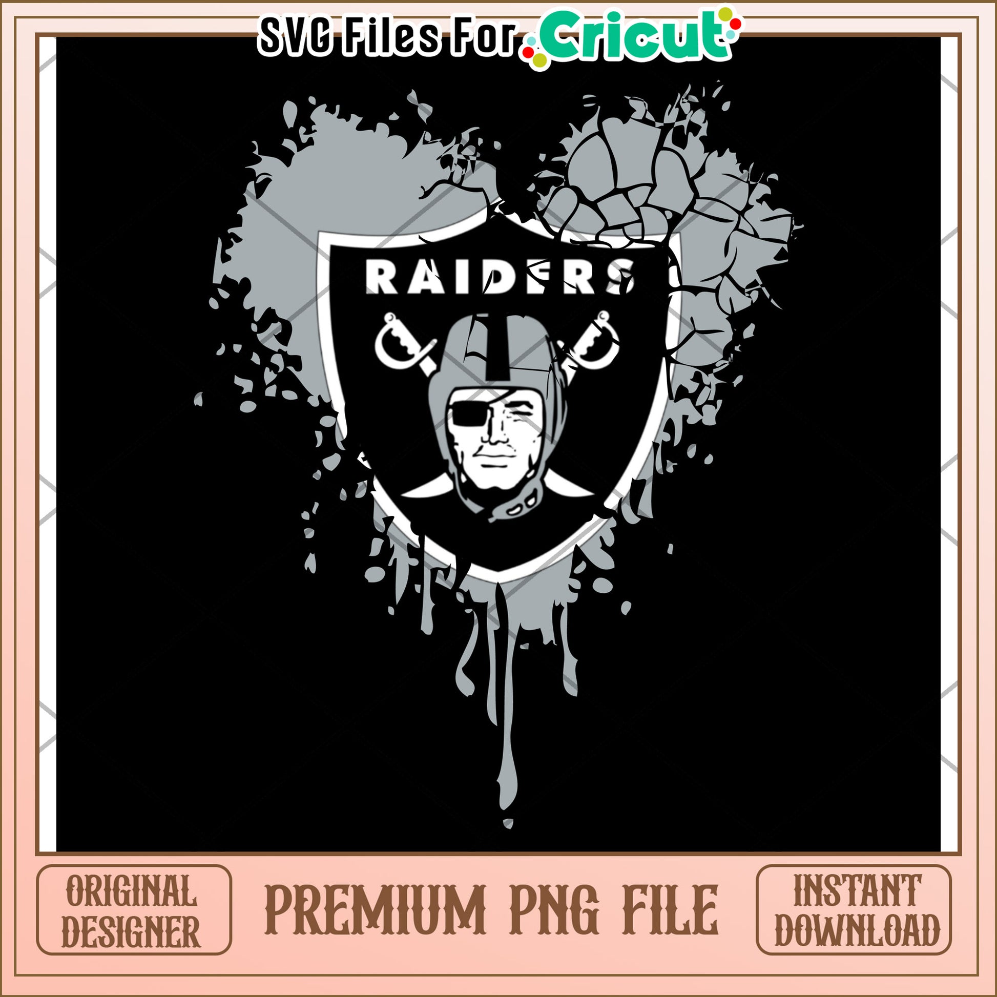 Raiders logo PNG design for crafts, perfect for Cricut projects