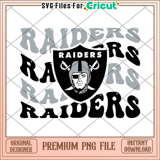 Raiders logo design for Cricut projects, perfect for sports fans