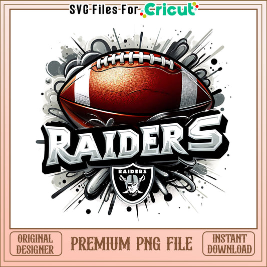 Raiders logo rugby ball png, Las Vegas Raiders png, NFL png
