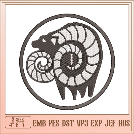 Ram Embroidery Design - EMB PES DST