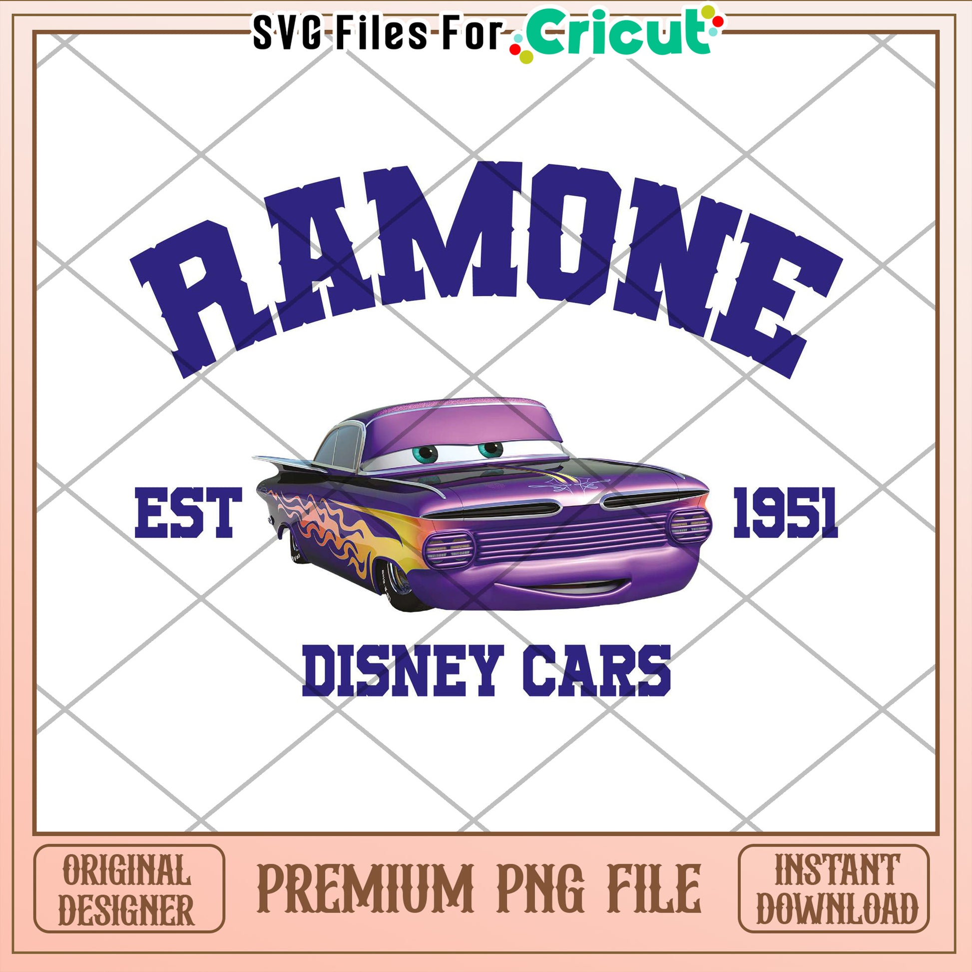 Ramone Disney Cars PNG Cricut Design