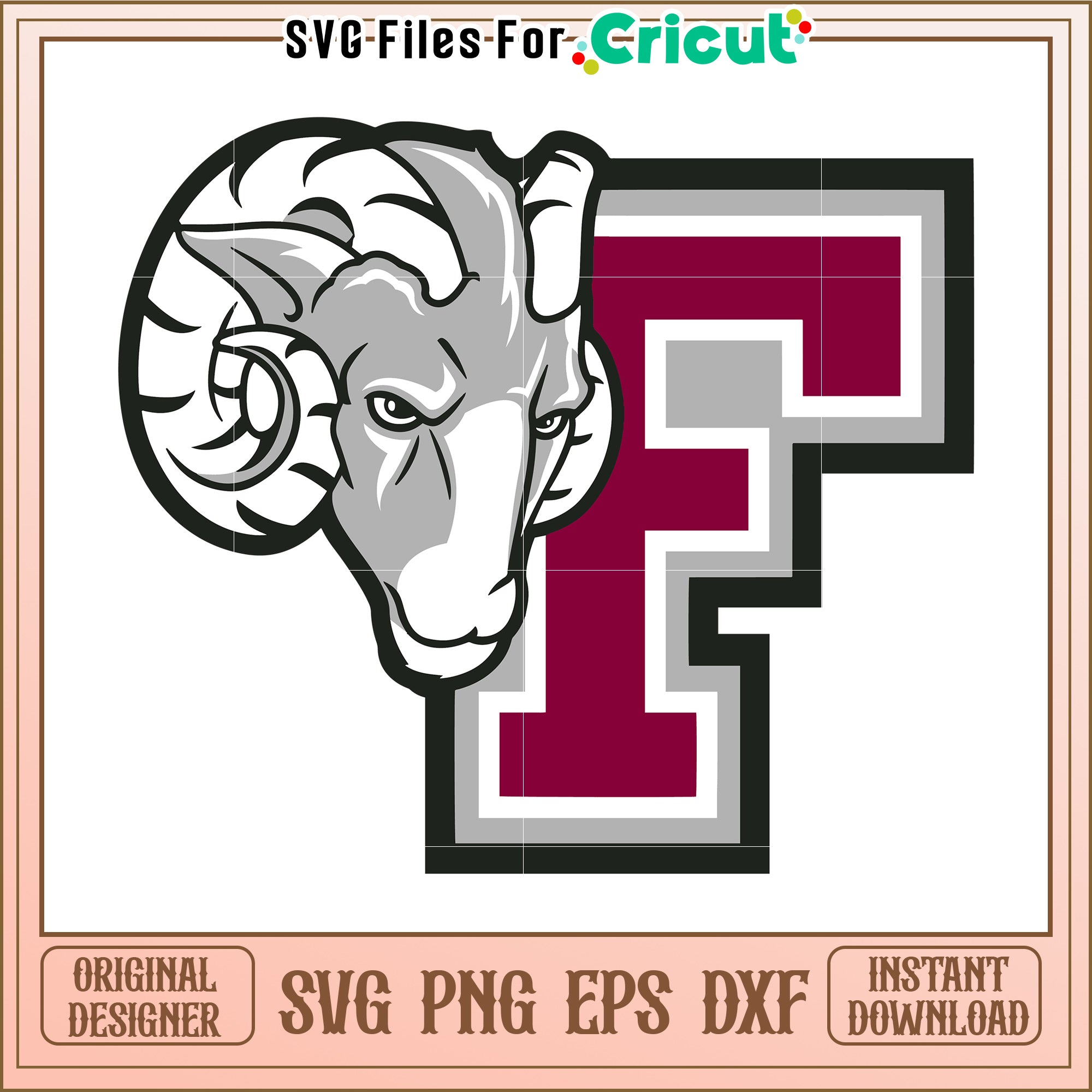 Rams Logo SVG Design for Cricut Projects, Perfect for Custom Crafts an ...