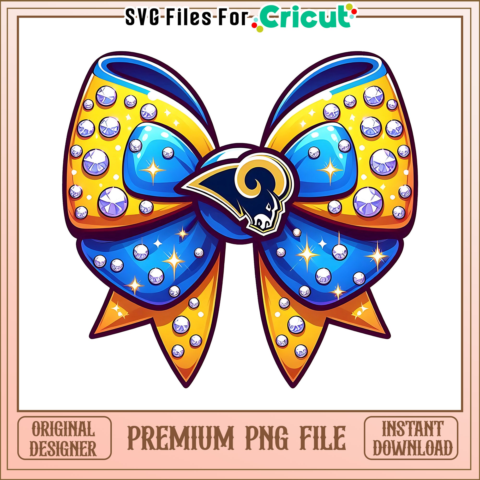 Rams logo vintage bow png, Los Angeles Rams png, NFL png – svg files ...