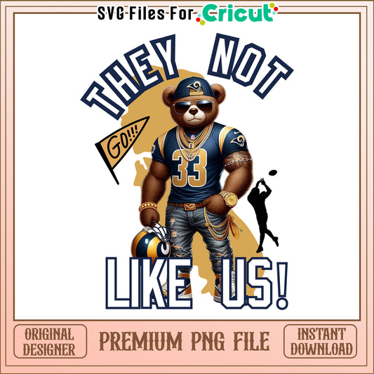 Rams they not like us png, Los Angeles Rams png, NFL png