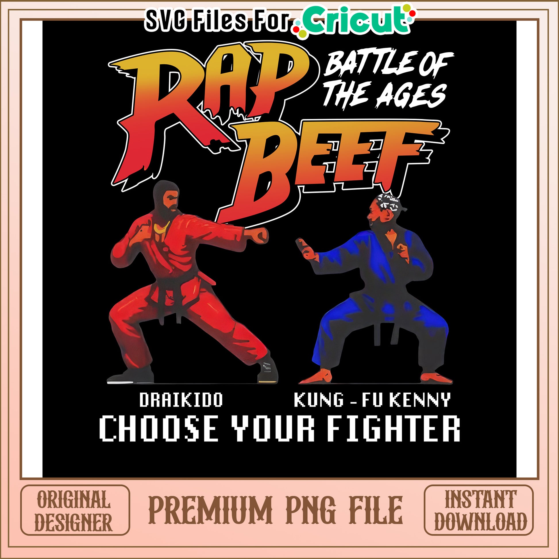 Rap Beef Battle of the Ages Choose Your Fighter PNG File Download