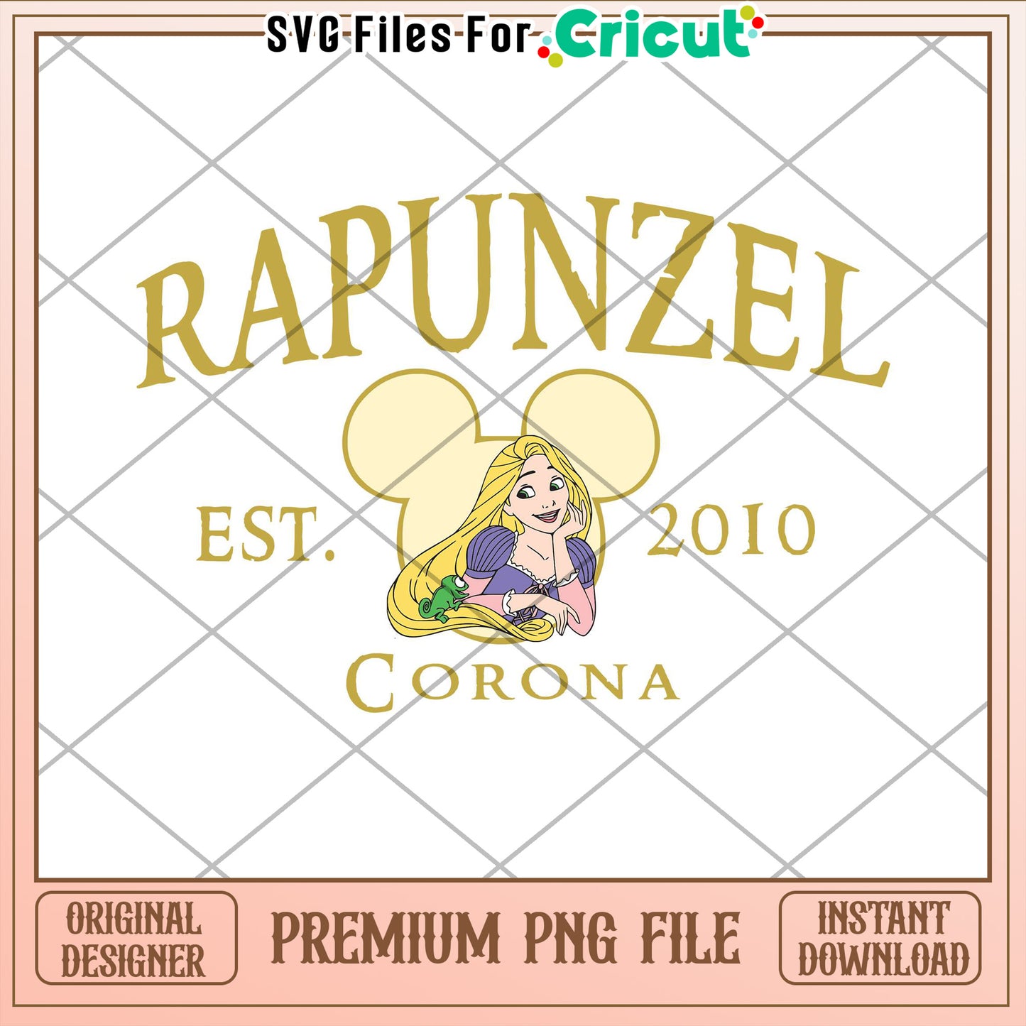 Rapunzel Disney PNG Corona 2010 Design