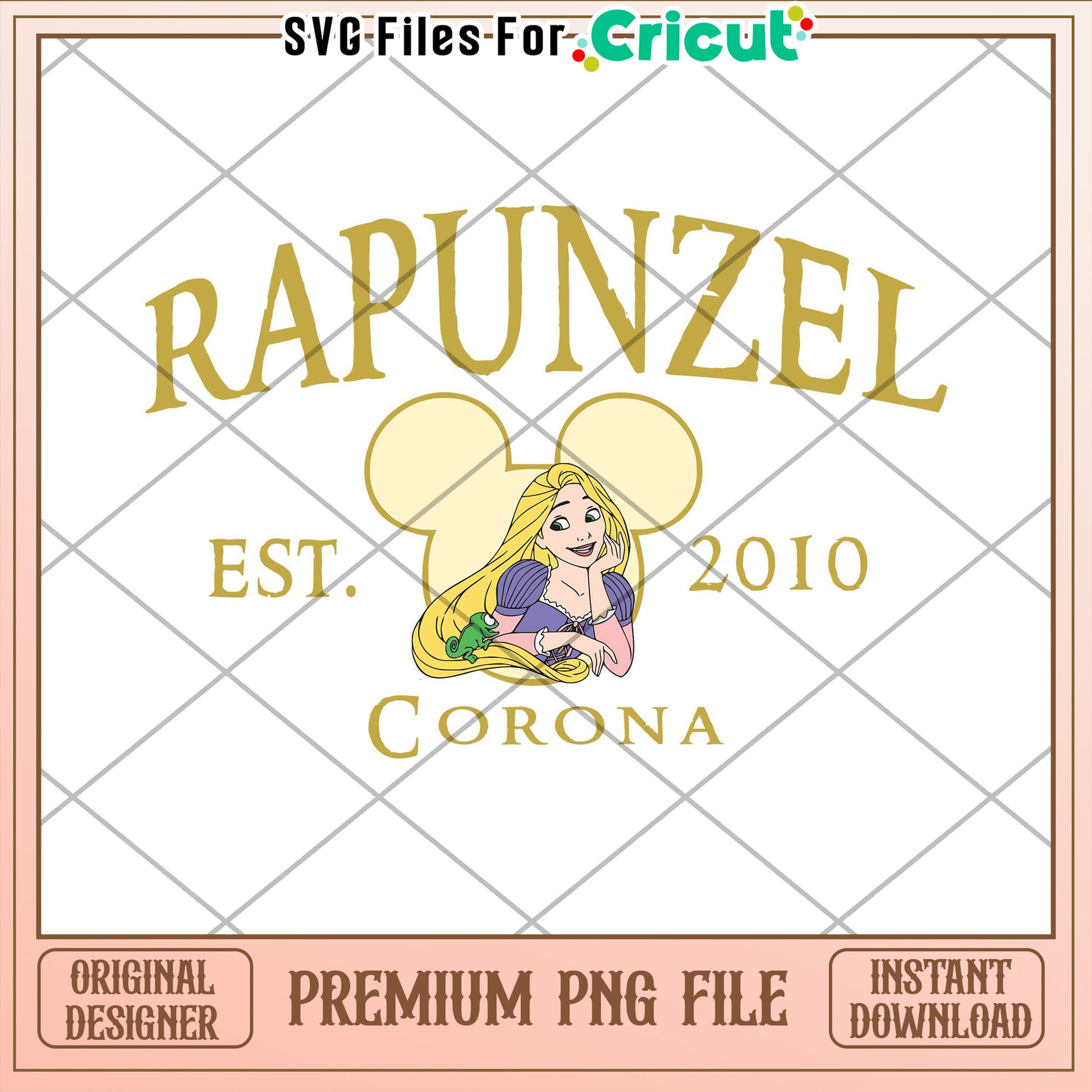 Rapunzel Disney PNG Corona 2010 Design