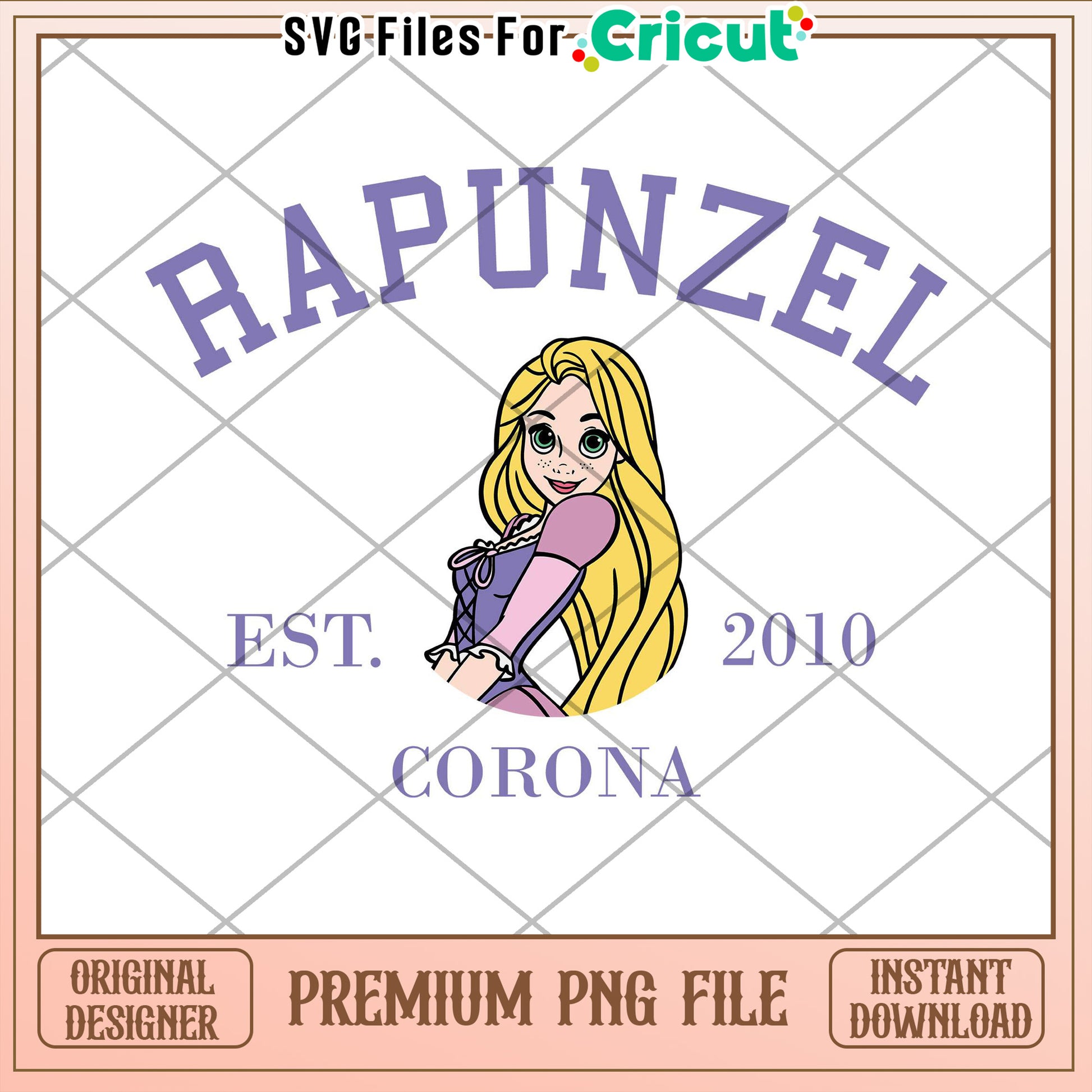 Rapunzel PNG Image Cricut Design 2010