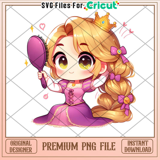 Rapunzel PNG Premium Cricut File