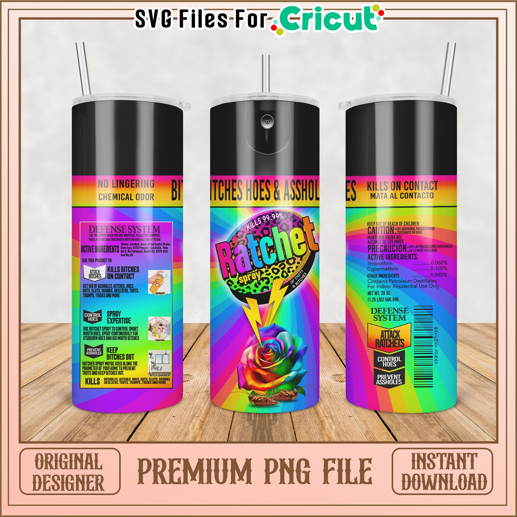 Ratchet Spray PNG Sublimation Design