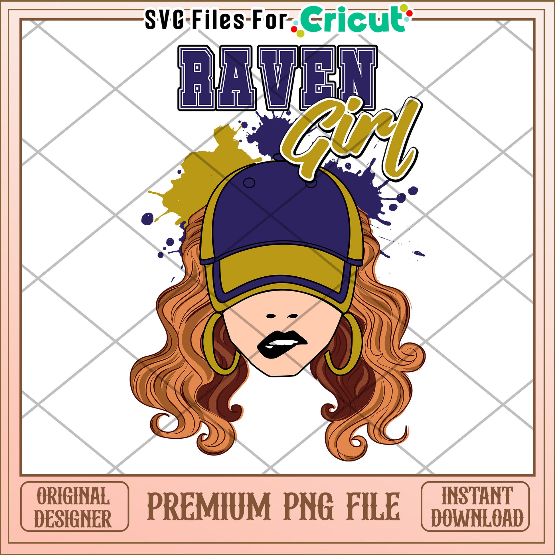 Raven Girl PNG File for Cricut Crafting, Instant Download Design