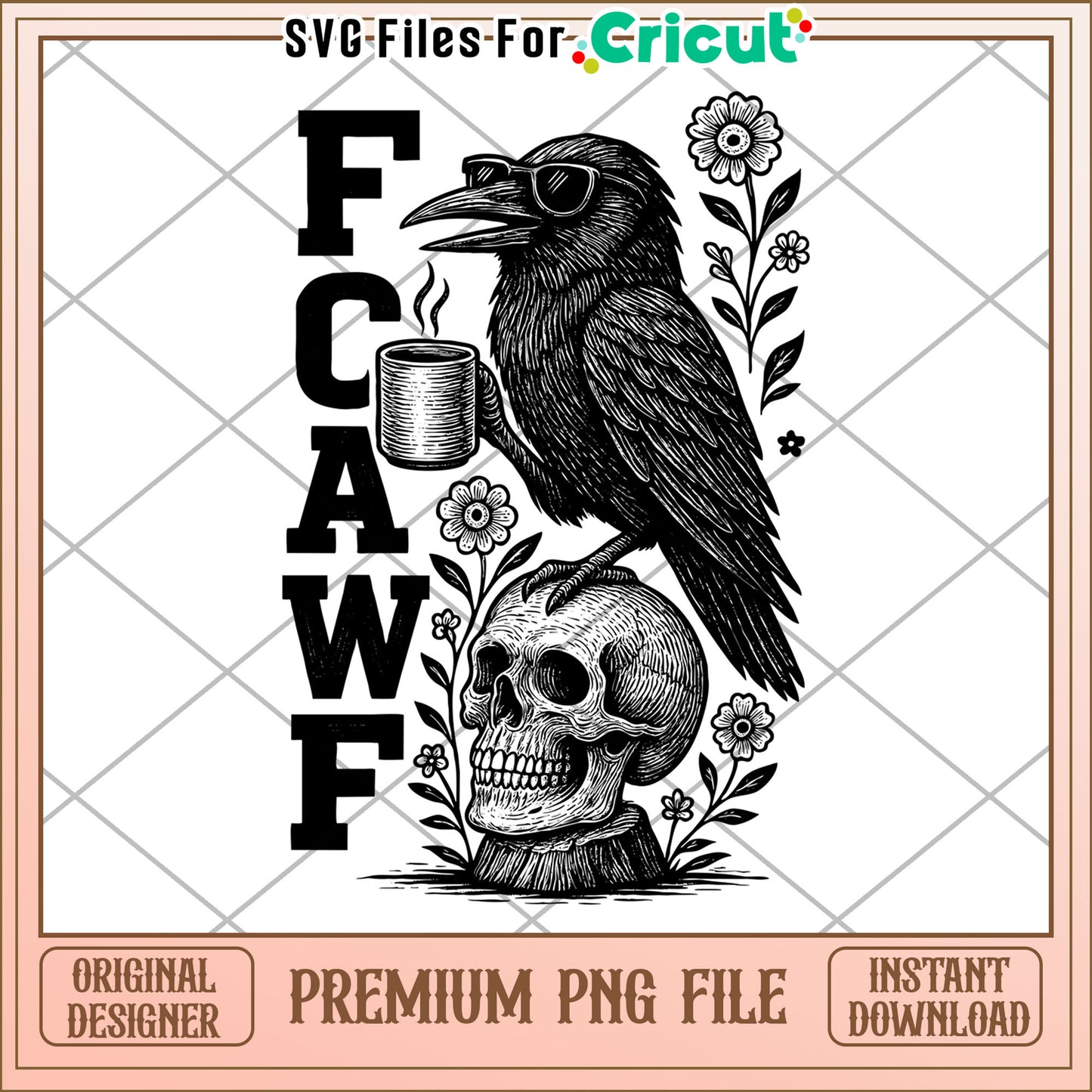 Raven and skull png, halloween crow png, raven bird png