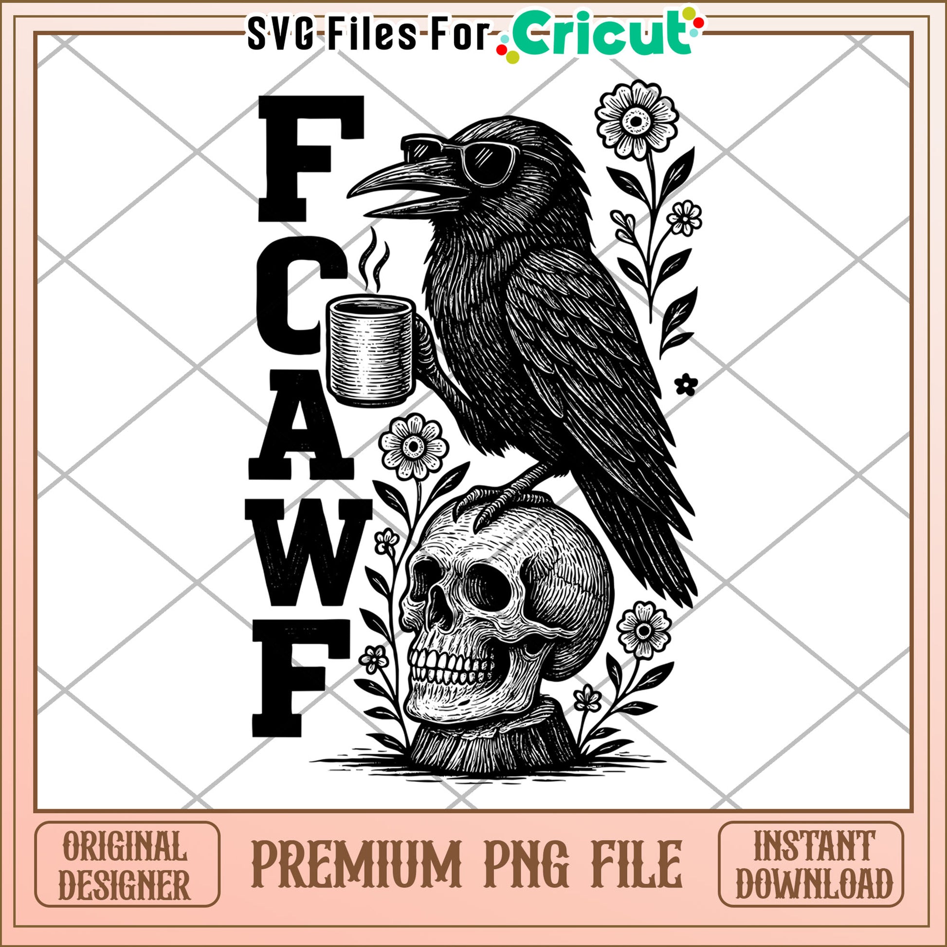 Raven and skull png, halloween crow png, raven bird png