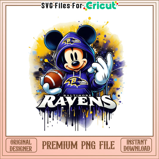 Ravens Mickey rugby ball png, Baltimore Ravens png, NFL png