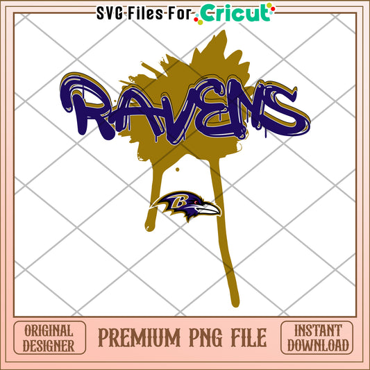 Ravens PNG design for Cricut projects, stylish and unique download