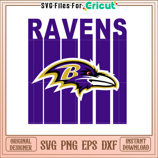 Ravens SVG Logo Design