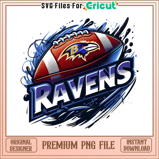 Ravens logo rugby ball png, Baltimore Ravens png, NFL png