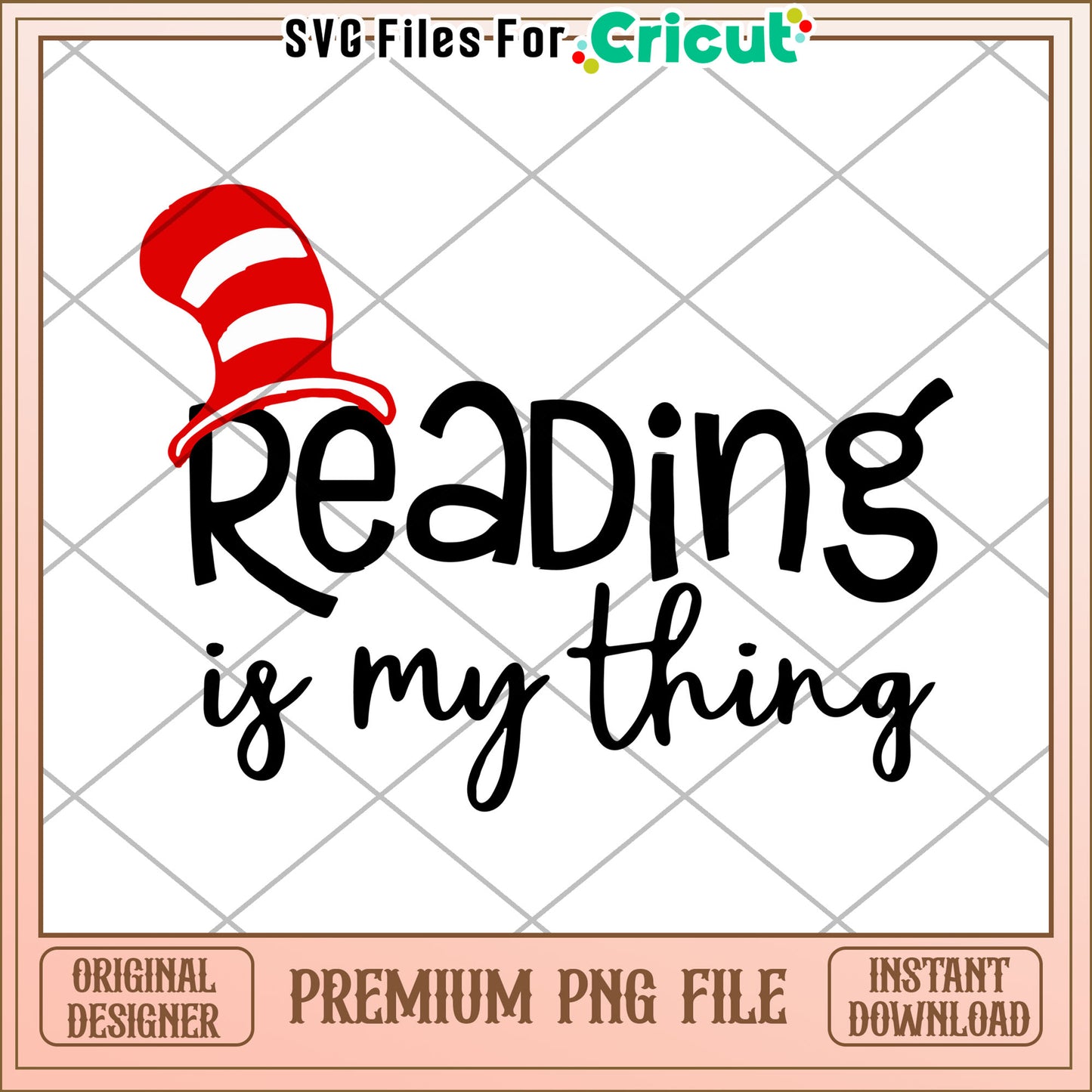 Reading Is My Thing PNG Download
