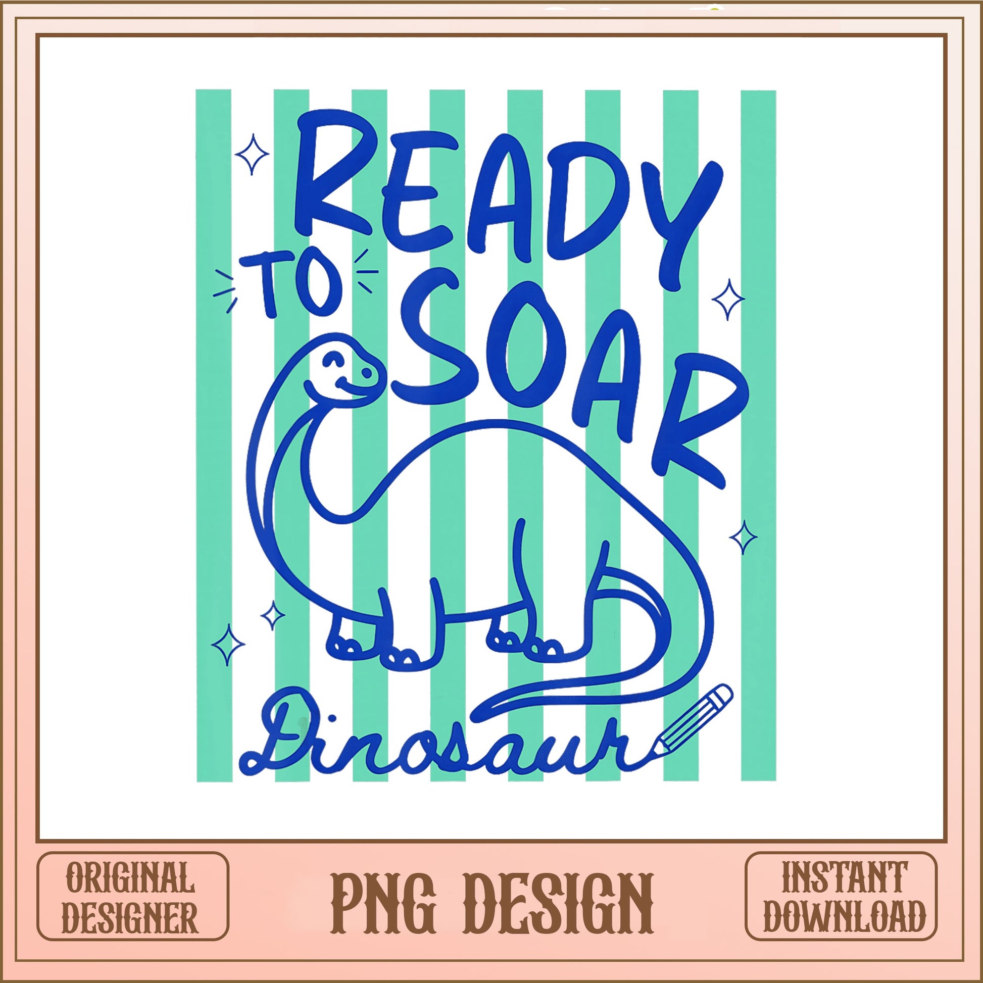 Ready To Soar Dinosaur PNG, Back To School PNG, Kids PNG