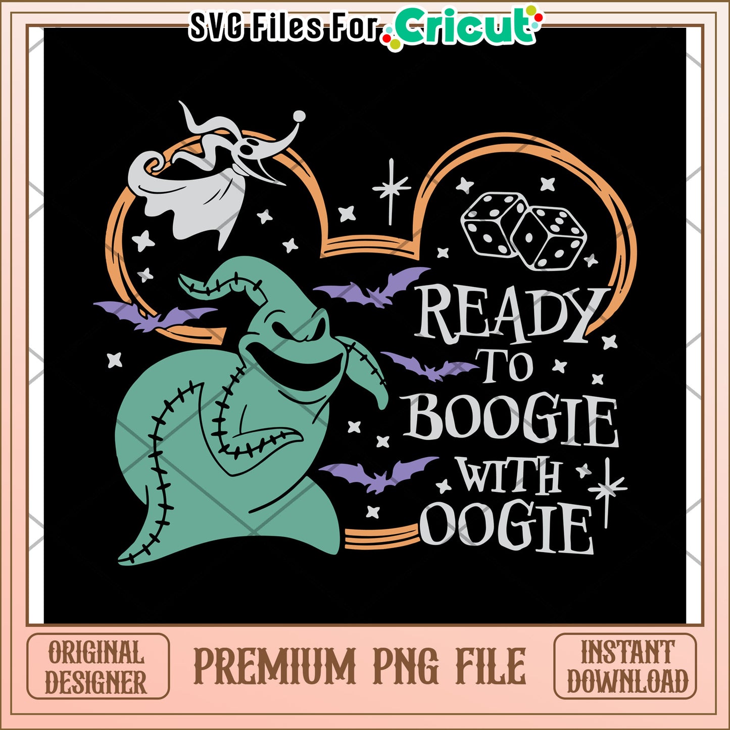 Ready to oogie with boogie png, oogie boogie png, hallowen time png