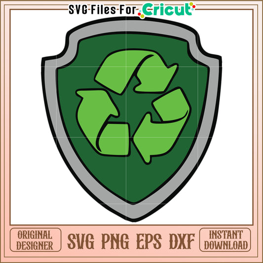 Recycle logo svg, paw patrol characters svg, cute dogs svg
