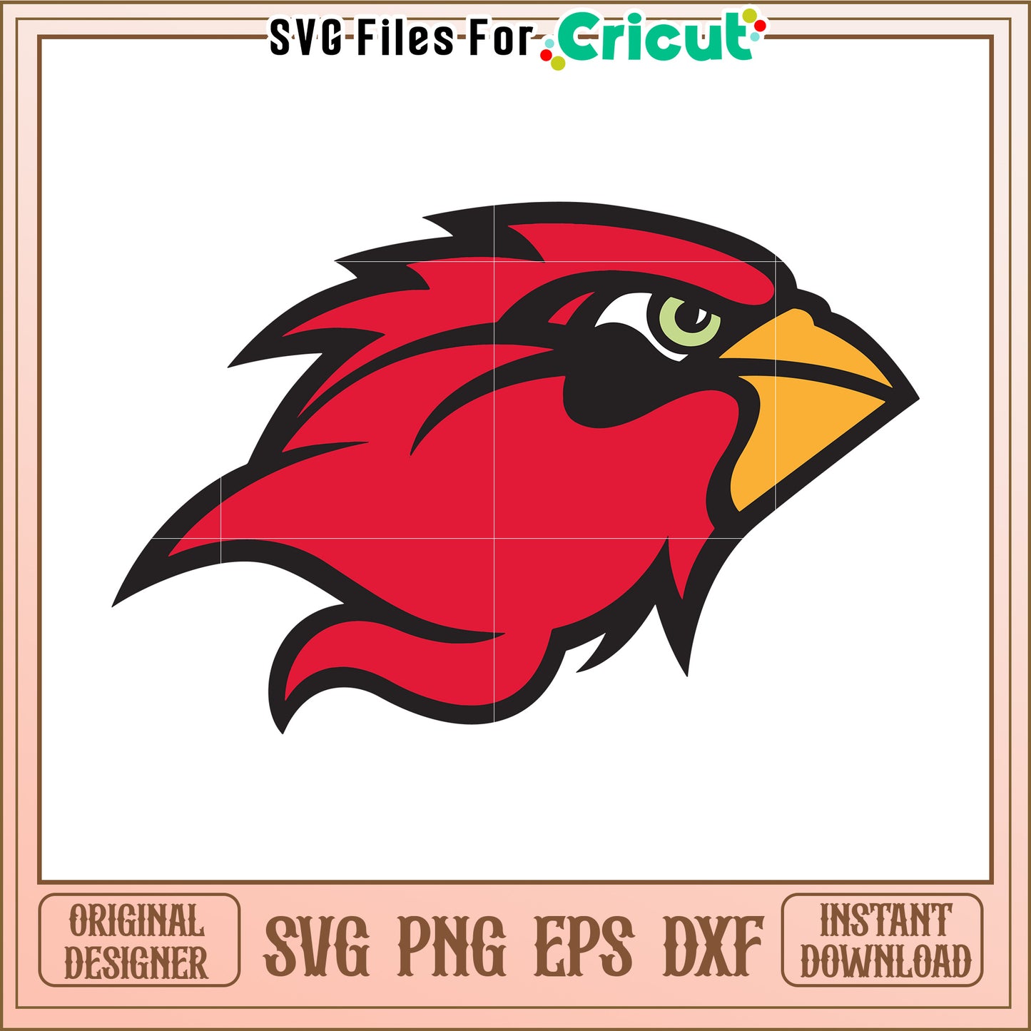 Red Cardinal SVG Design for Cricut Projects, Instant Download Available Today