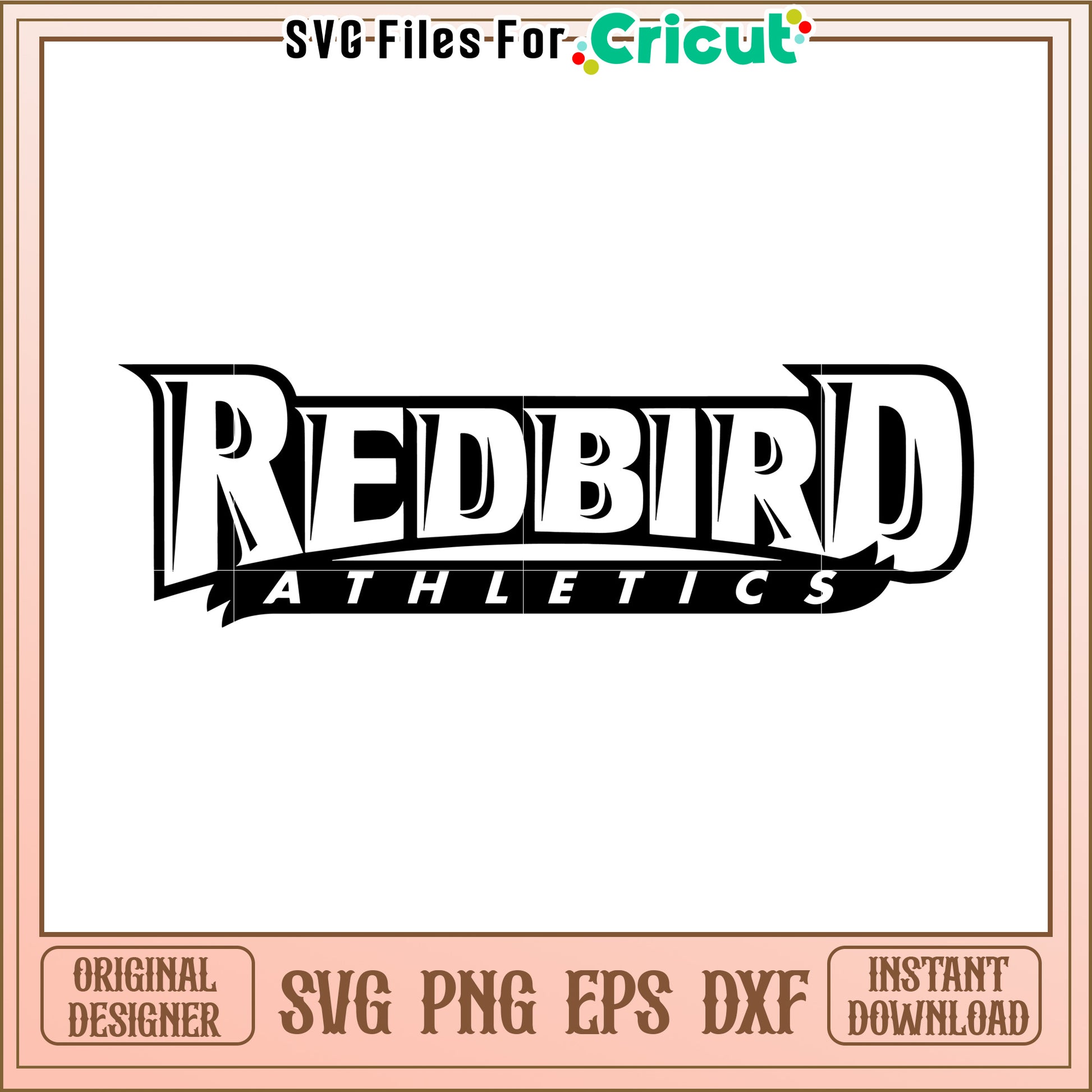 Redbird Athletics SVG Design, perfect for Cricut crafting projects