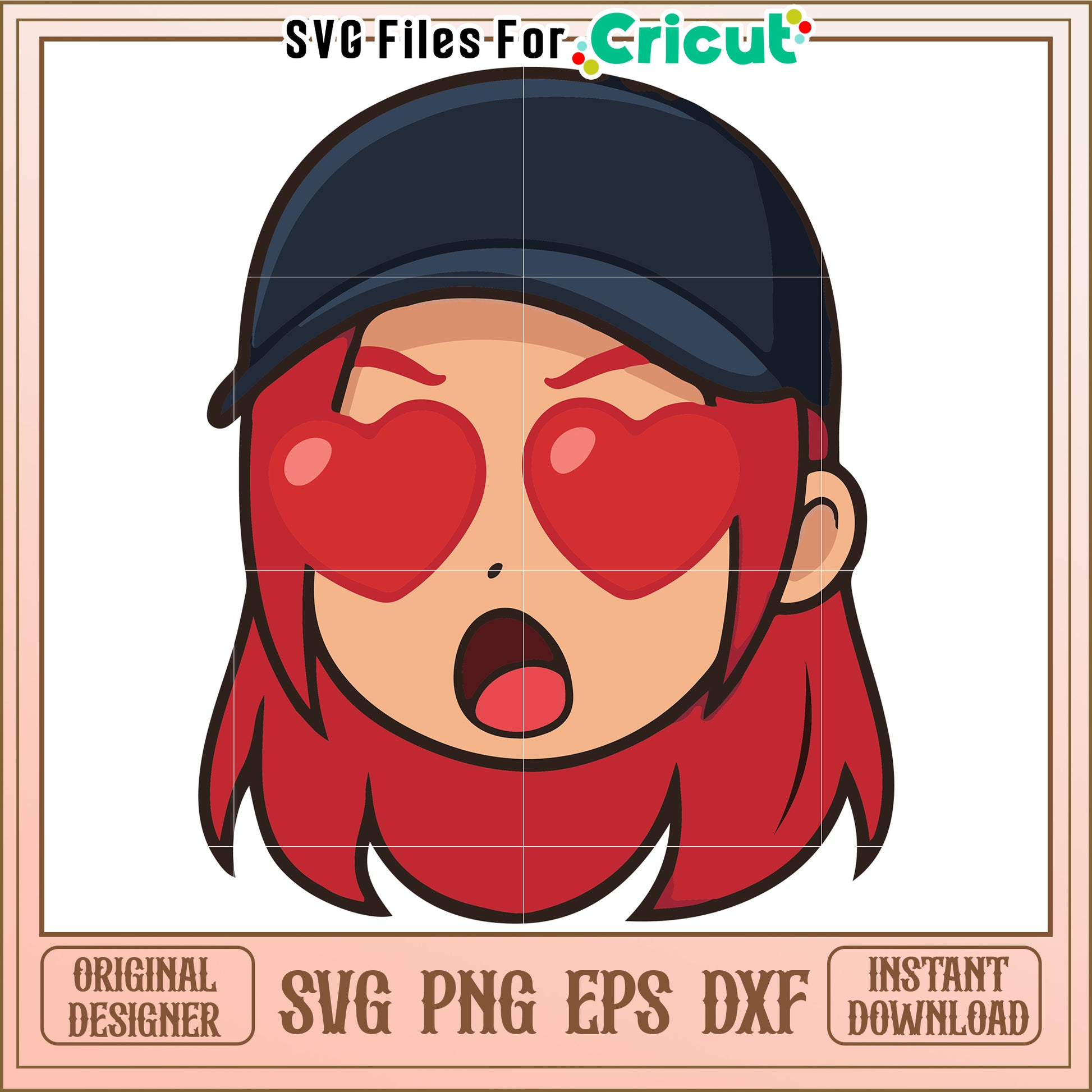 Red hair girl character svg, kpop cartoons svg, saja huntrix svg