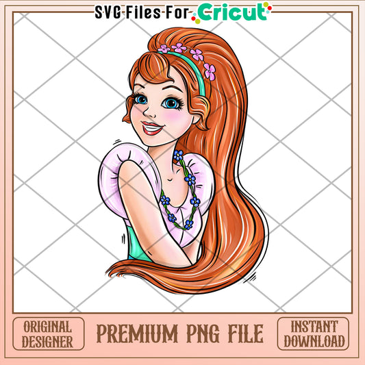 Redhead Girl PNG Cricut Design