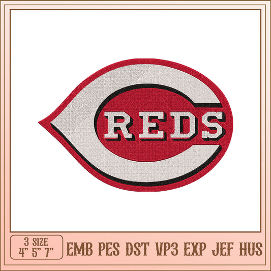 Reds Logo Embroidery Design