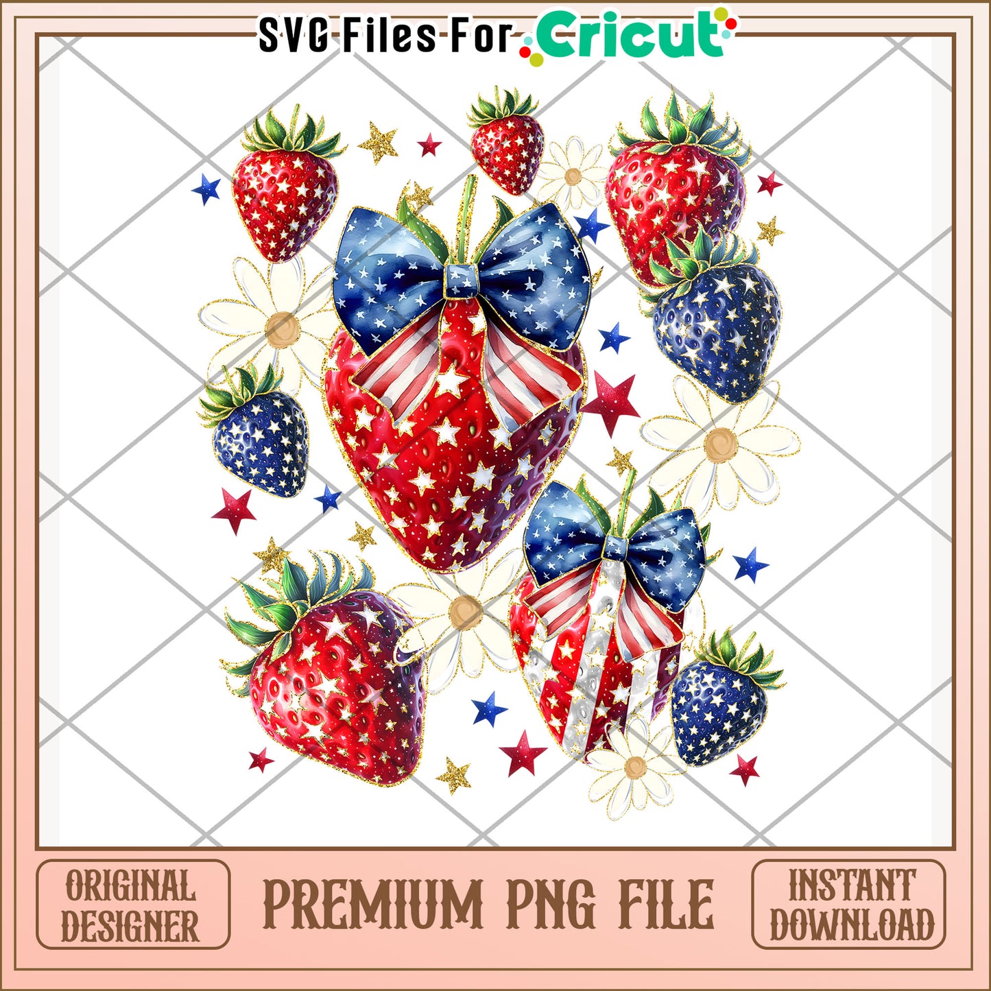 Red white and blue strawberry png, america i love png, red white and blue png
