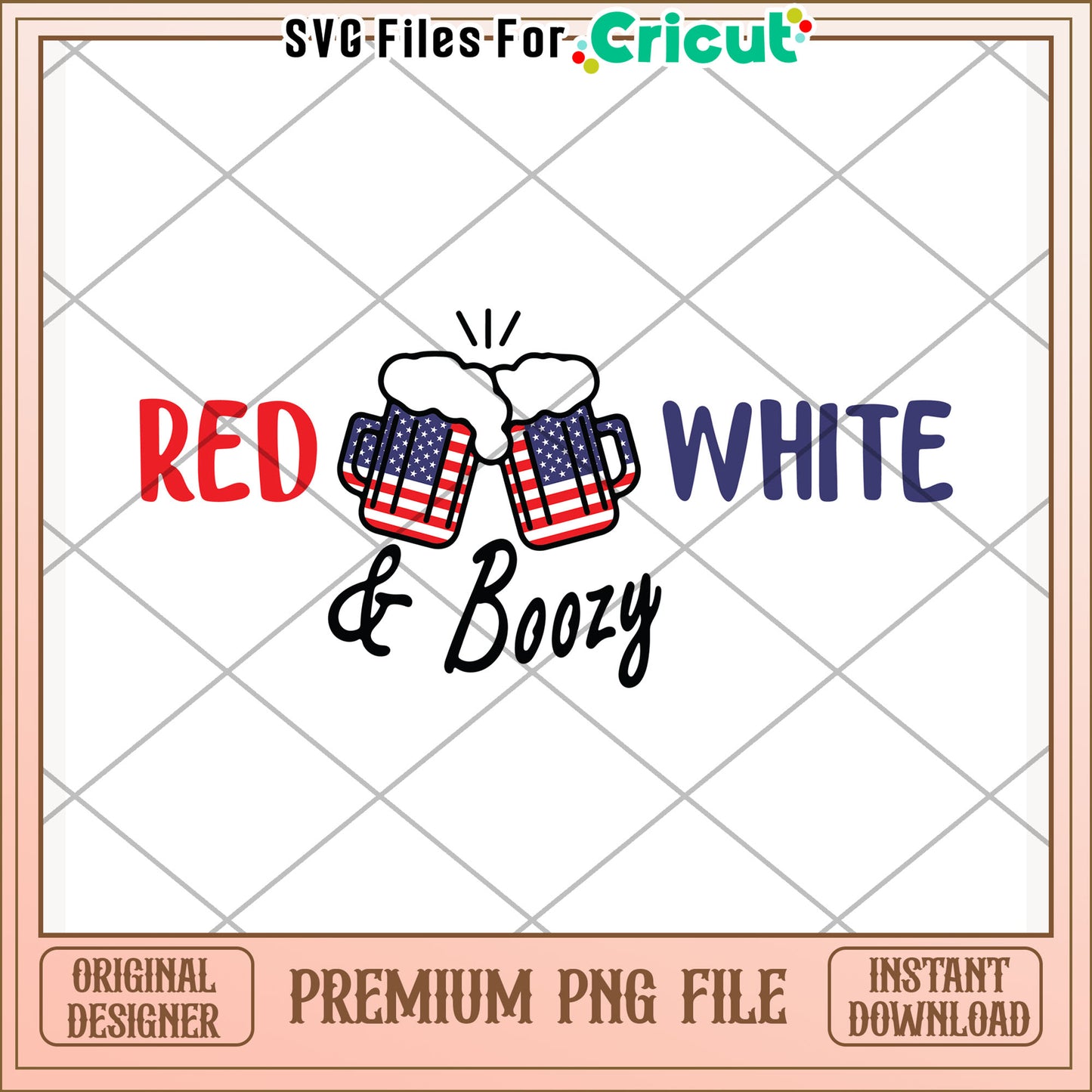 Red white and boozy png, fun party slogan png, 4th of july png