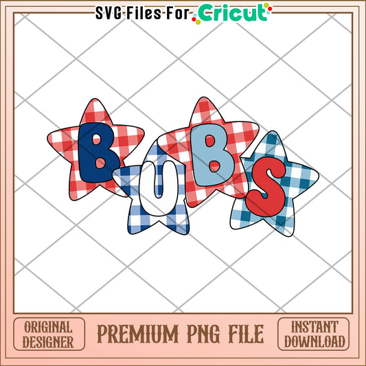 Red white blue bubs png, 4th of july america png, american flag png