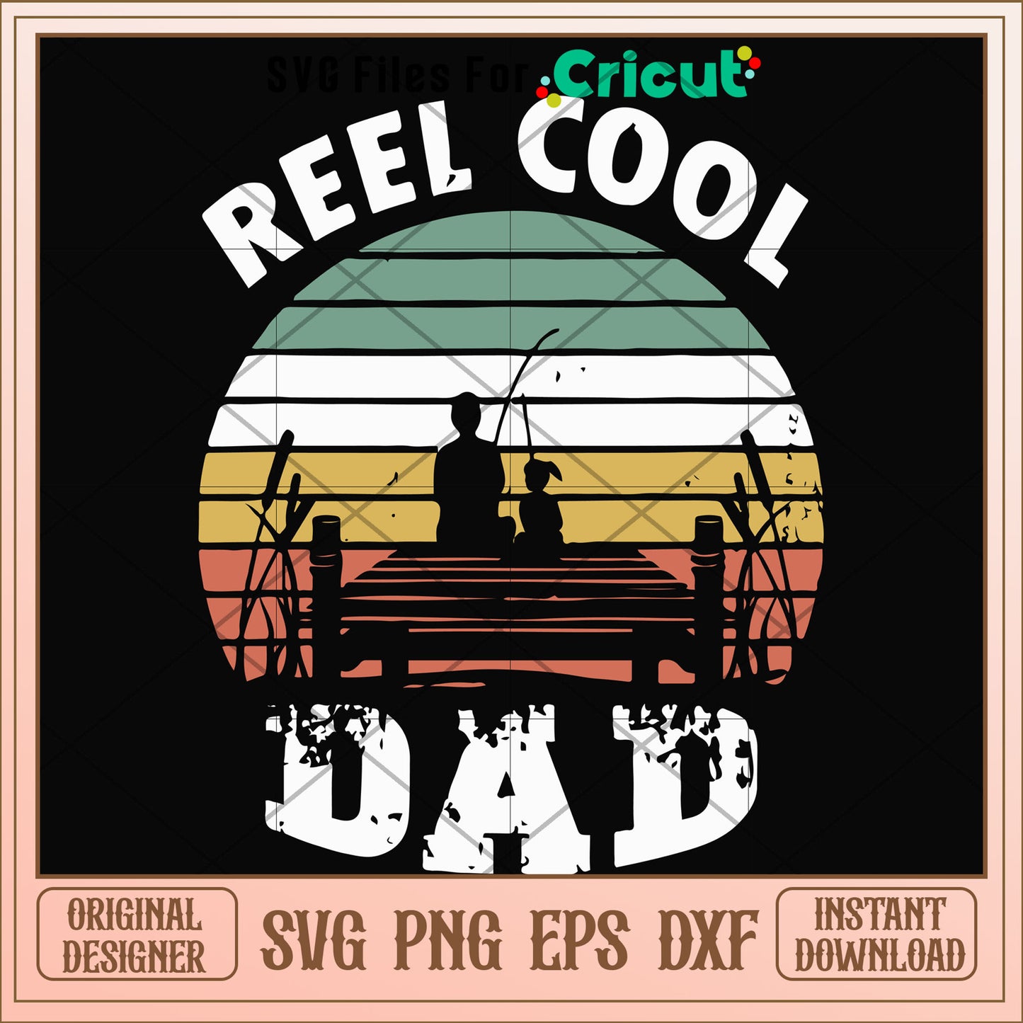 Reel cool Dad love fishing svg, fishing svg, other svg