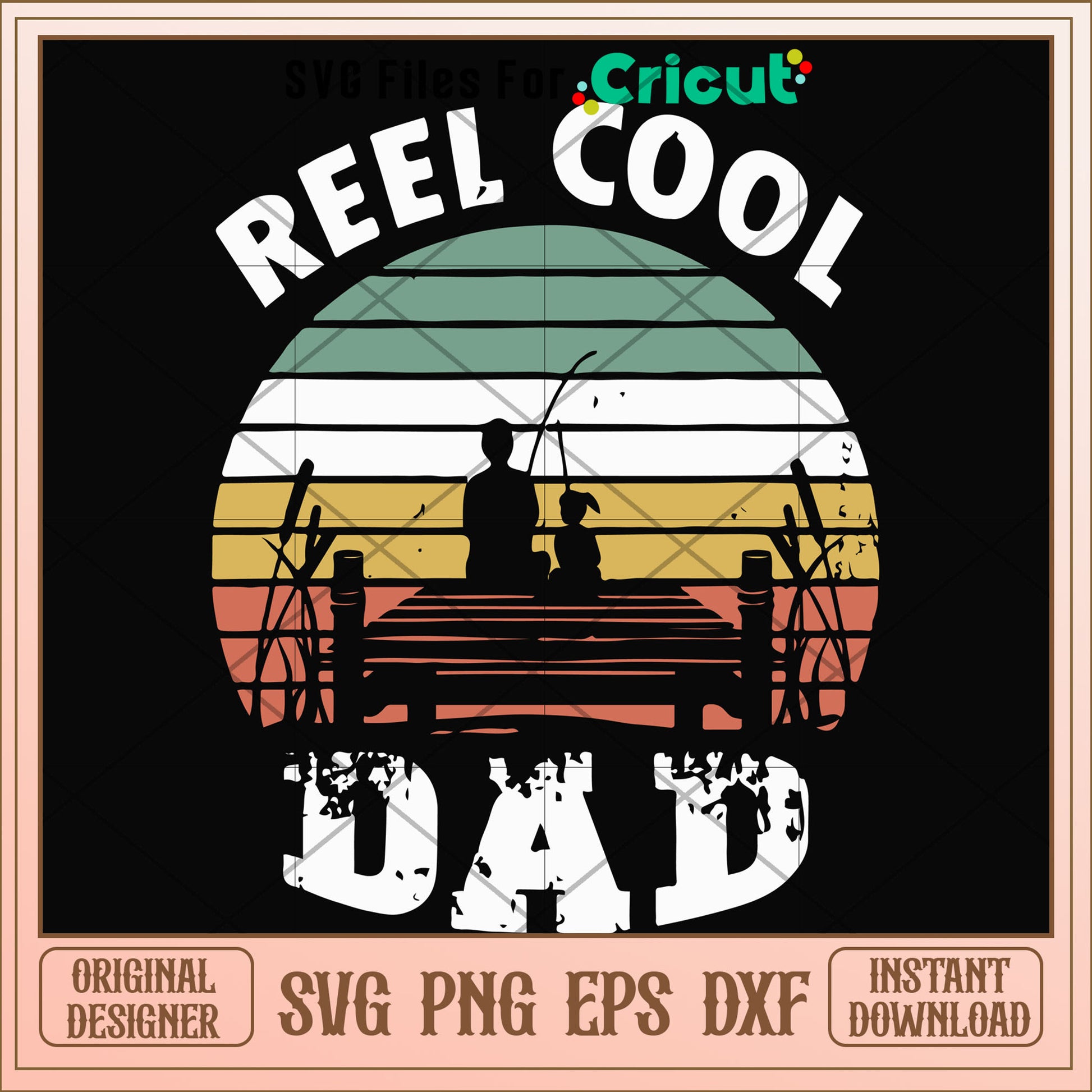 Reel cool Dad love fishing svg, fishing svg, other svg