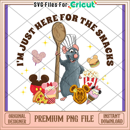 Remy Disney Snacks PNG Design