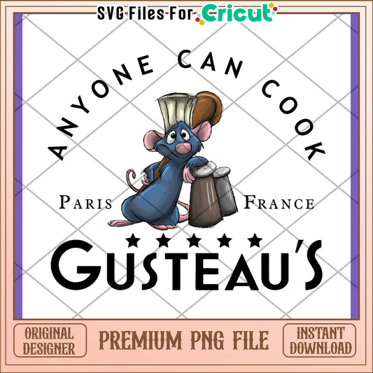 Remy Ratatouille PNG Design Download