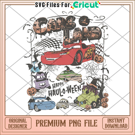 Retro Disney Cars Land Halloween png, halloween​ movies png, halloween toys png