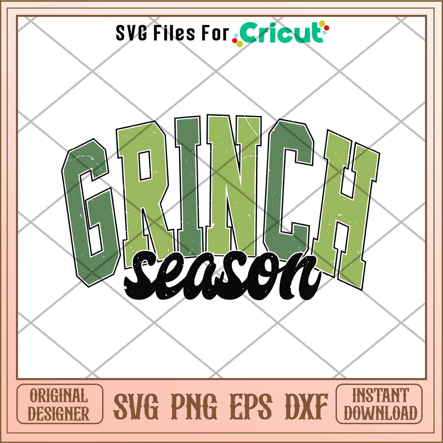 Retro Grinch Season SVG, how the grinch stole christmas​ svg