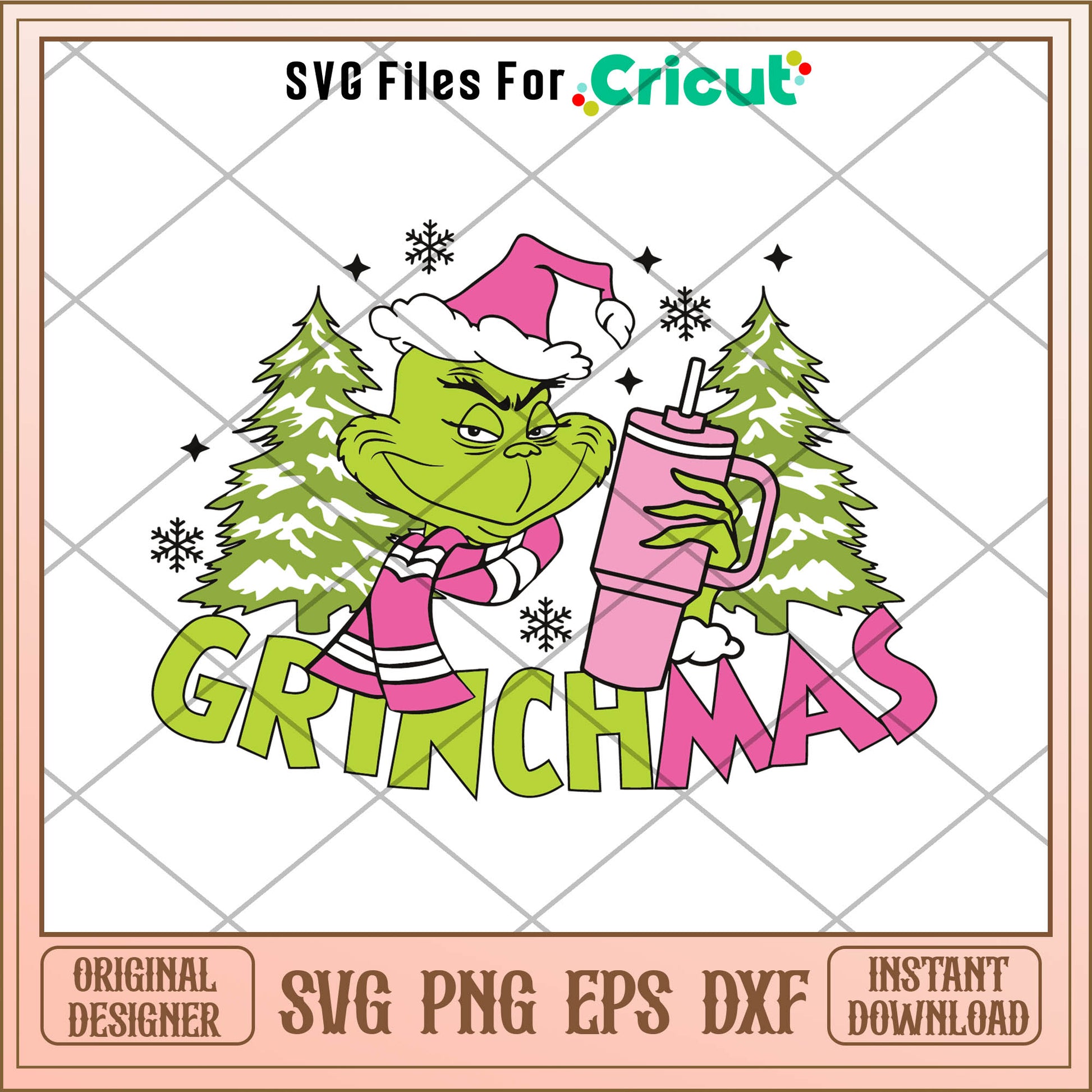 Retro Grinchmas Boojee Grinch SVG, the grinch tumblers​ svg