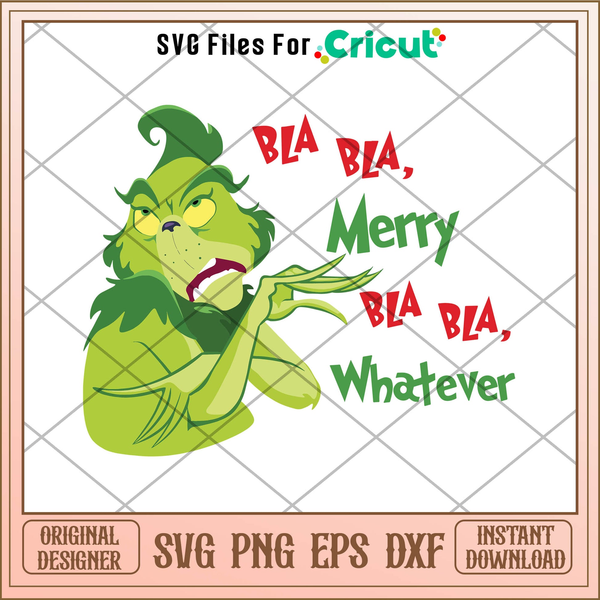 Retro Grinchmas Funny Merry Whatever SVG the grinh 2000 svg