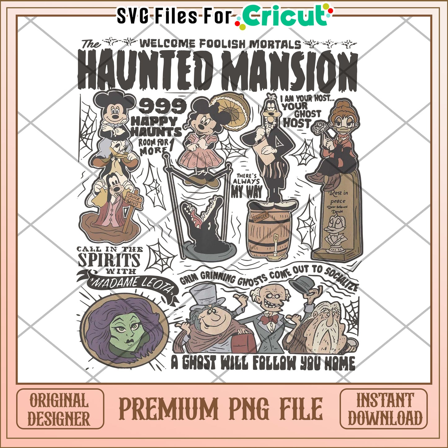 Retro Haunted Mansion png, halloween png, halloween killers png