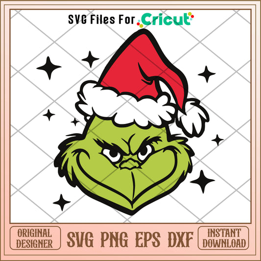 Retro In My Grinch Era Grinchmas SVG, grinch christmas clipart​ svg