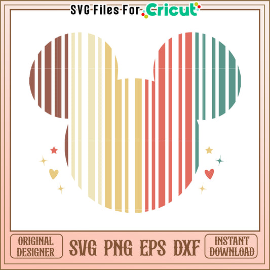 Retro Mickey Mouse SVG Design Download