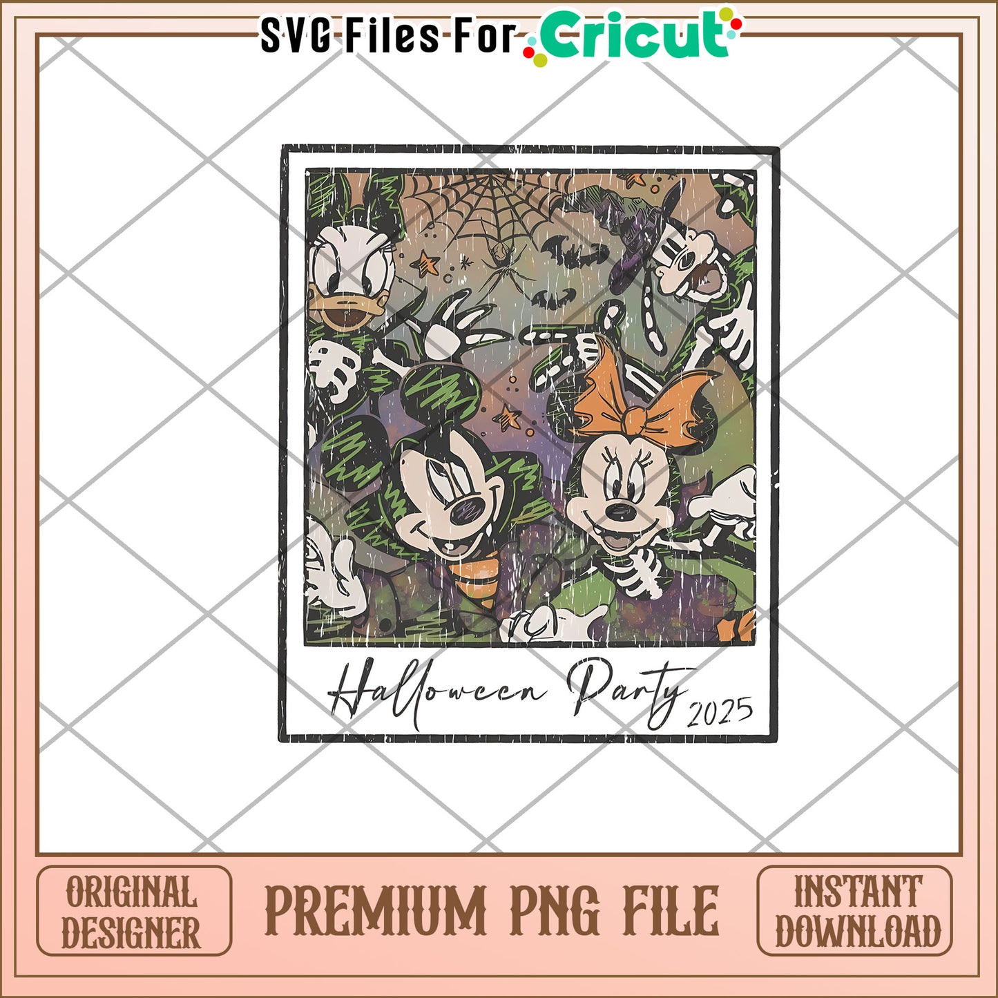 Retro Mickey and Friends Skeleton Sketch Disney png, spooky halloween​ png, halloween season png